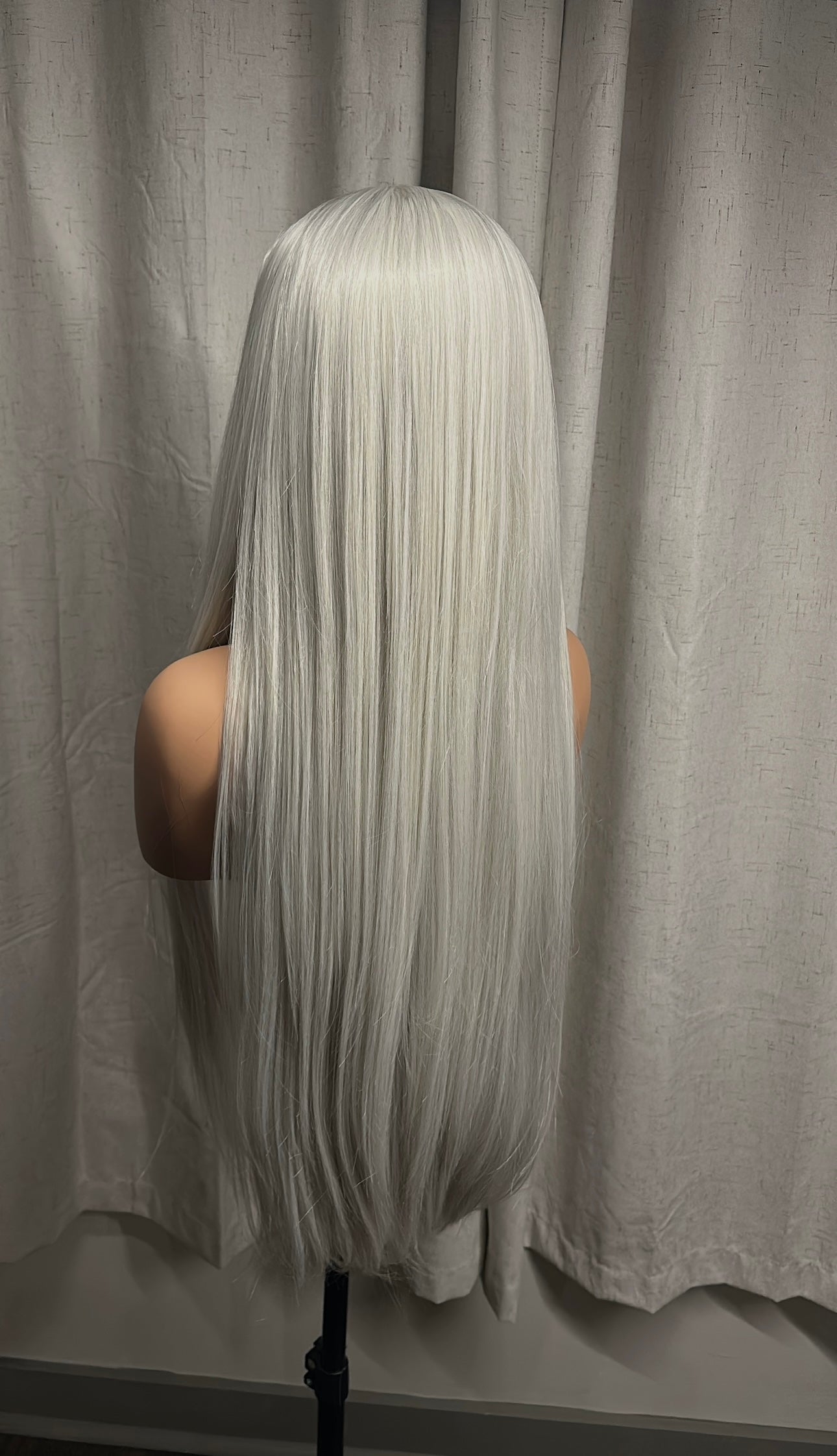 13x6 HD lace wig straight Grey 30 inch