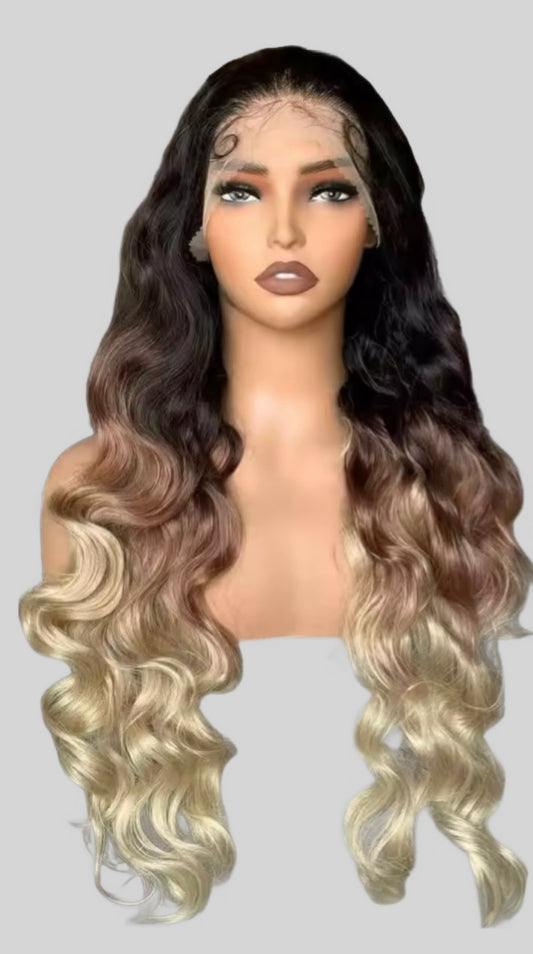 Synthetic straight wig 9X6 32 Inch