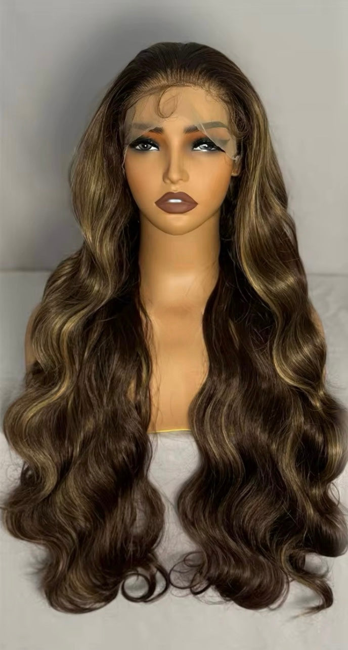 Synthetic Bodywave balayage wig 9X6 32 Inch