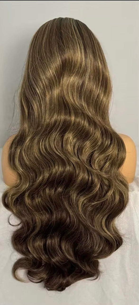 Synthetic Bodywave balayage wig 9X6 32 Inch