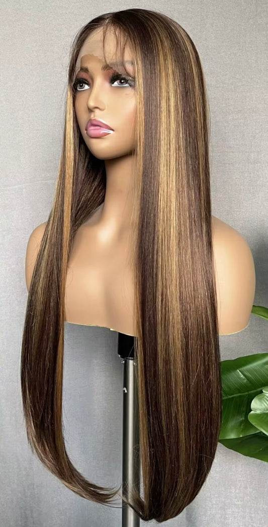 Synthetic highlight wig 9X6 32 Inch