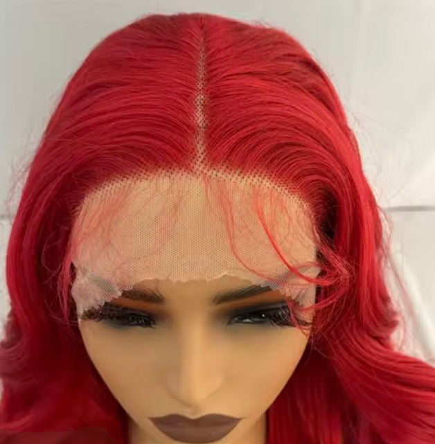 Synthetic cherry Bodywave wig 9X6 32 Inch