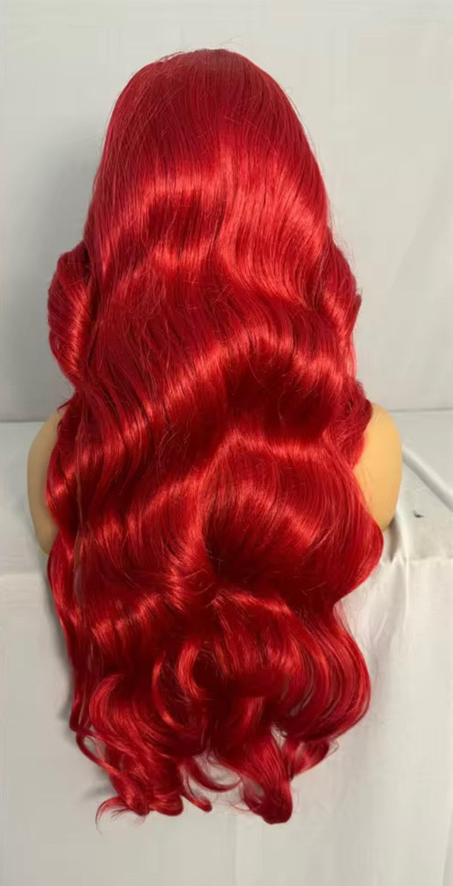 Synthetic cherry Bodywave wig 9X6 32 Inch